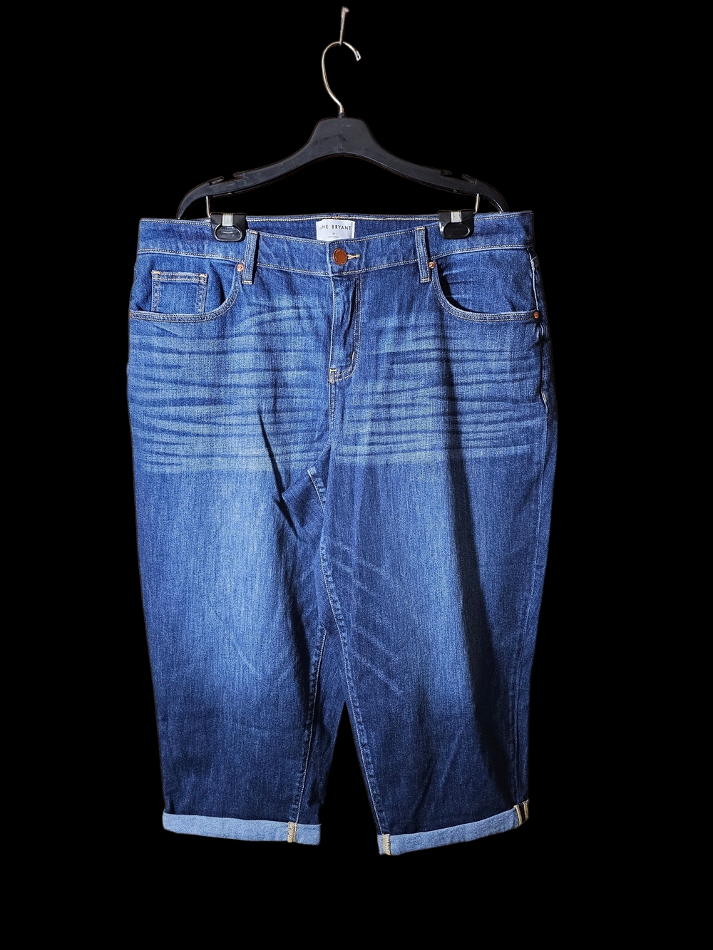 Lane Bryant Blue Cropped Ankle Jeans